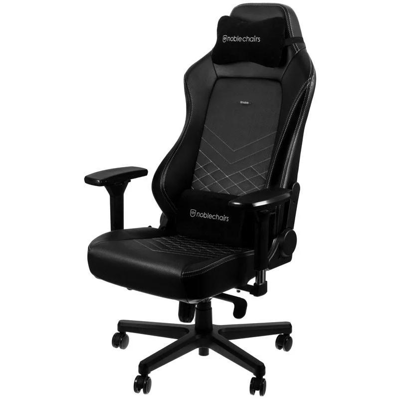 Noblechairs Hero Gaming Chair - Black/Platinum White - كرسي